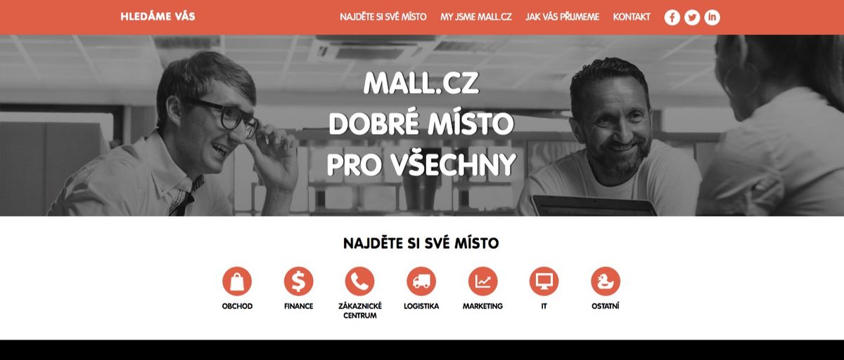 Kariérní stránky Mall.cz